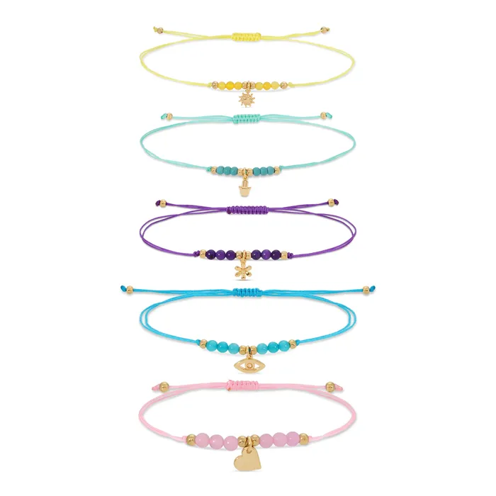 Good Vibes Bracelet Set Eye Candy LA Bracelets