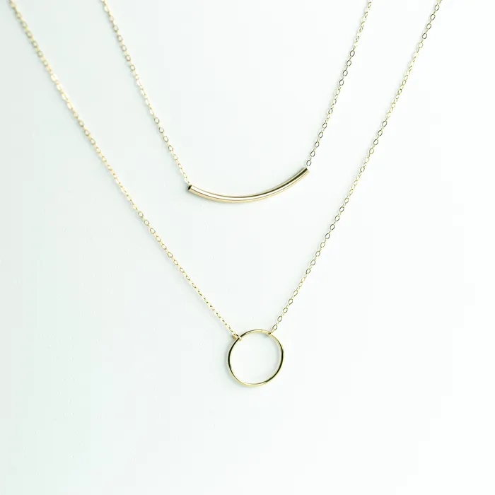 Grayling Necklaces Crescent Arc Necklace Layering Set