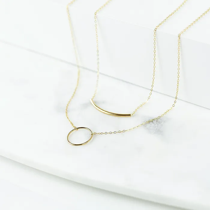 Grayling Necklaces Crescent Arc Necklace Layering Set