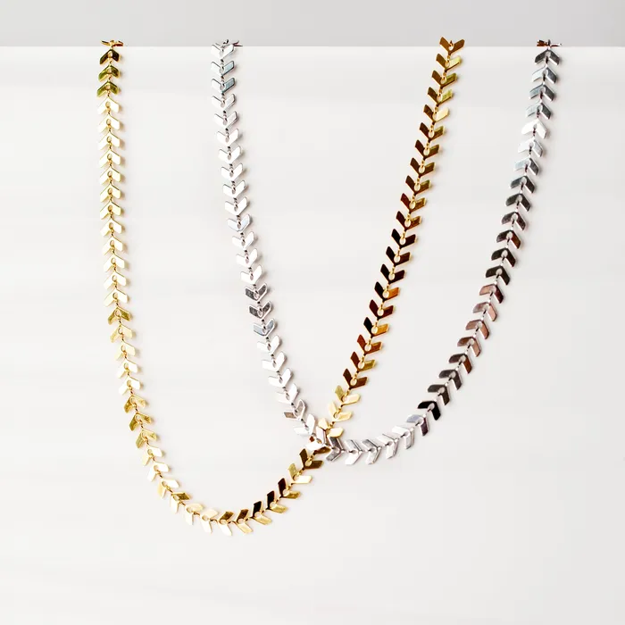 Grayling Necklaces Sierra Waterproof Chevron Chain Necklace