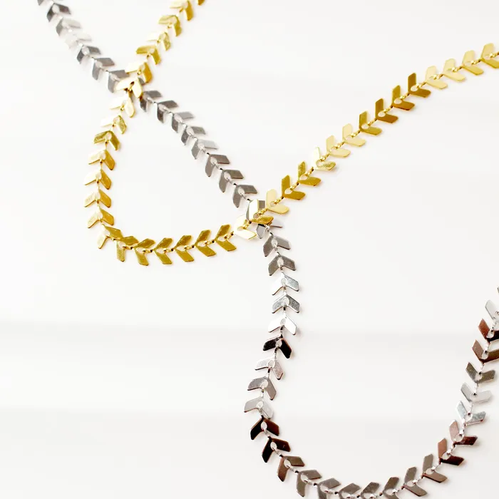 Grayling Necklaces Sierra Waterproof Chevron Chain Necklace