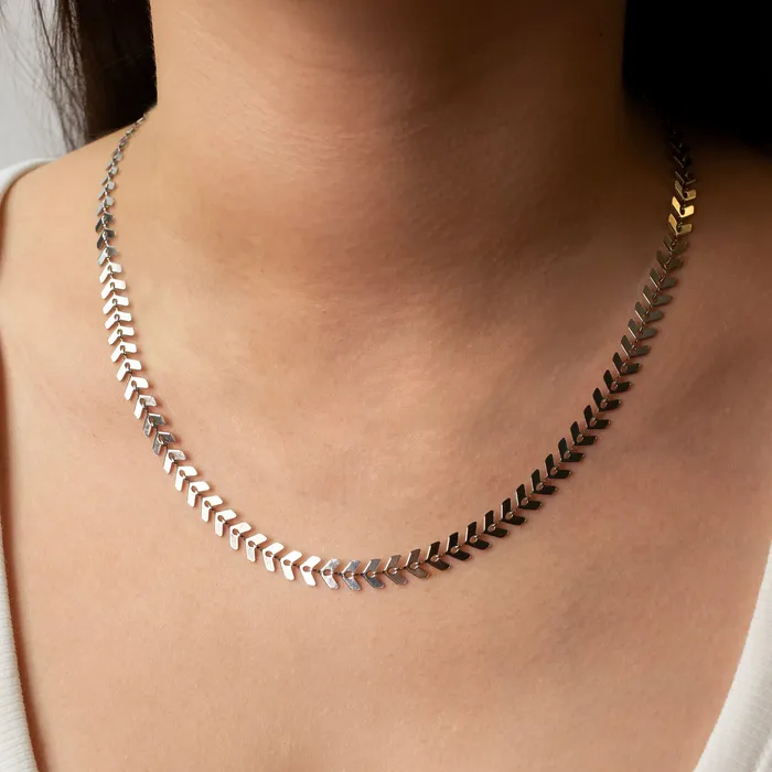 Grayling Necklaces Sierra Waterproof Chevron Chain Necklace