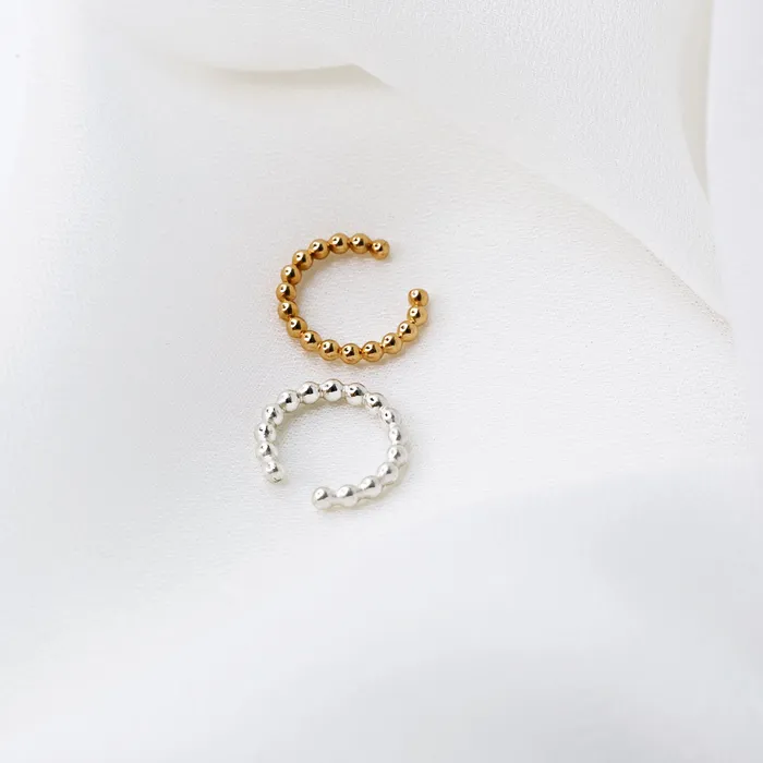 Grayling Shimmer Dot Ear Cuff Set Mixed Metal Duo Earrings