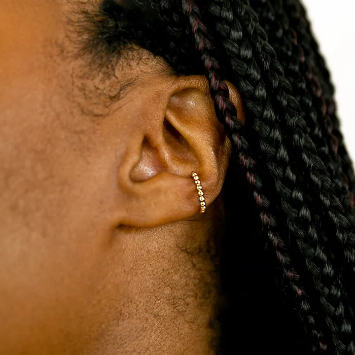 Grayling Shimmer Dot Ear Cuff Set Mixed Metal Duo Earrings