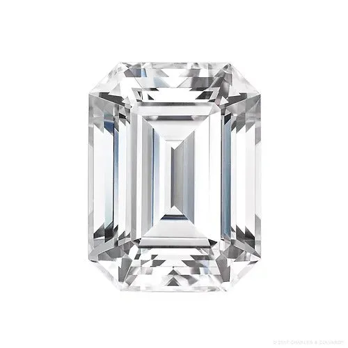 GREENROCKS Earrings 101ct VVS2 D Emerald Cut Lab Grown Diamond