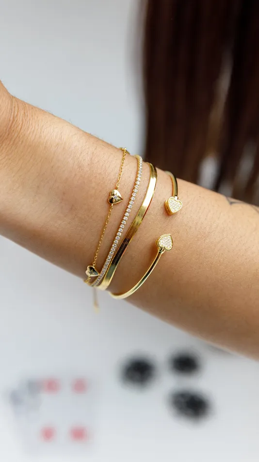 Heart star dainty bracelet pau jewelry Bracelets