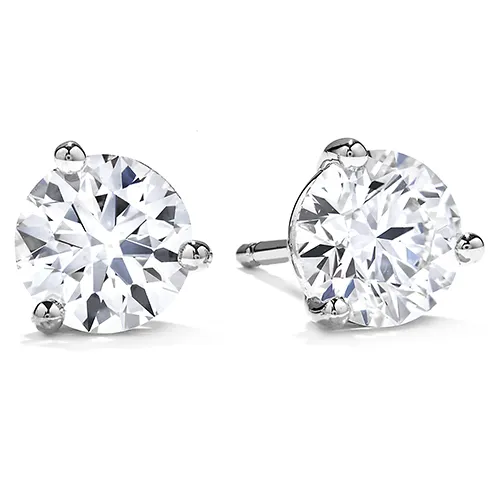 Hearts on Fire Earrings 200ctw Hearts on Fire Three Prong Stud Earrings Hearts on Fire Earrings 200ctw Hearts on Fire Three Prong Stud Earrings