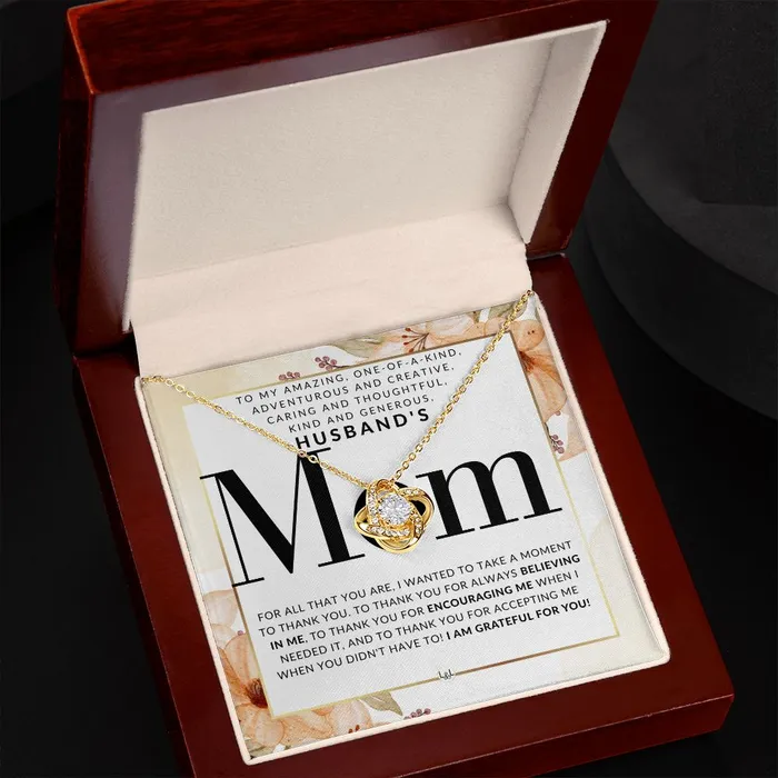 Husbands Mom Necklace Great For Mothers Day Christmas Her Birthday Or As An Encouragement Gift ShineOn Fulfillment Necklaces