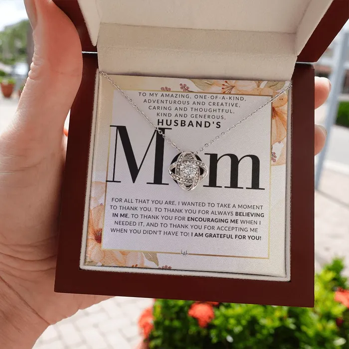 Husbands Mom Necklace Great For Mothers Day Christmas Her Birthday Or As An Encouragement Gift ShineOn Fulfillment Necklaces
