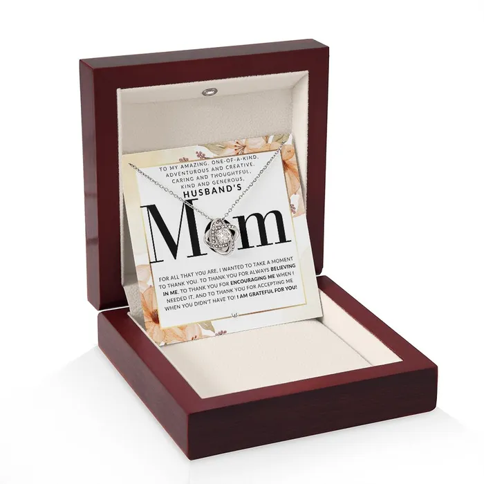 Husbands Mom Necklace Great For Mothers Day Christmas Her Birthday Or As An Encouragement Gift ShineOn Fulfillment Necklaces