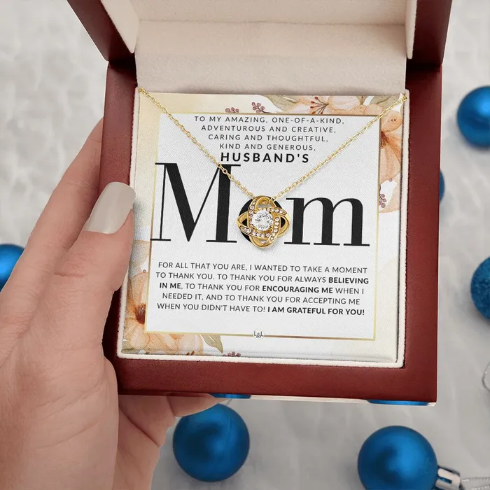 Husbands Mom Necklace Great For Mothers Day Christmas Her Birthday Or As An Encouragement Gift ShineOn Fulfillment Necklaces
