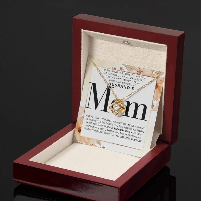 Husbands Mom Necklace Great For Mothers Day Christmas Her Birthday Or As An Encouragement Gift ShineOn Fulfillment Necklaces