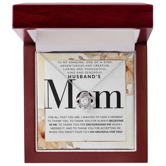 Husbands Mom Necklace Great For Mothers Day Christmas Her Birthday Or As An Encouragement Gift ShineOn Fulfillment Necklaces
