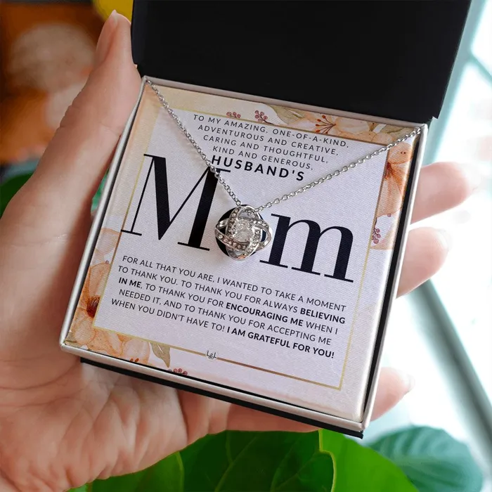 Husbands Mom Necklace Great For Mothers Day Christmas Her Birthday Or As An Encouragement Gift ShineOn Fulfillment Necklaces