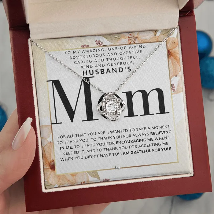 Husbands Mom Necklace Great For Mothers Day Christmas Her Birthday Or As An Encouragement Gift ShineOn Fulfillment Necklaces
