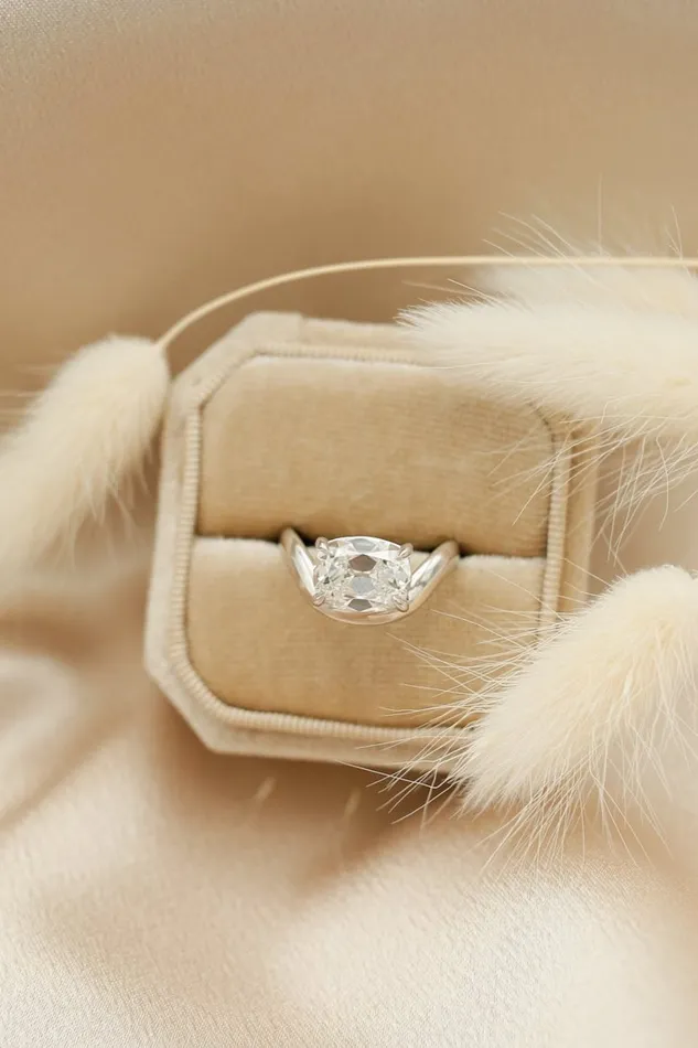 Hydra 14k 3ct Moissanite Engagement Ring Palacio for CIVAL Rings
