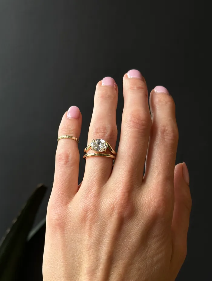 Hydra 14k 3ct Moissanite Engagement Ring Palacio for CIVAL Rings