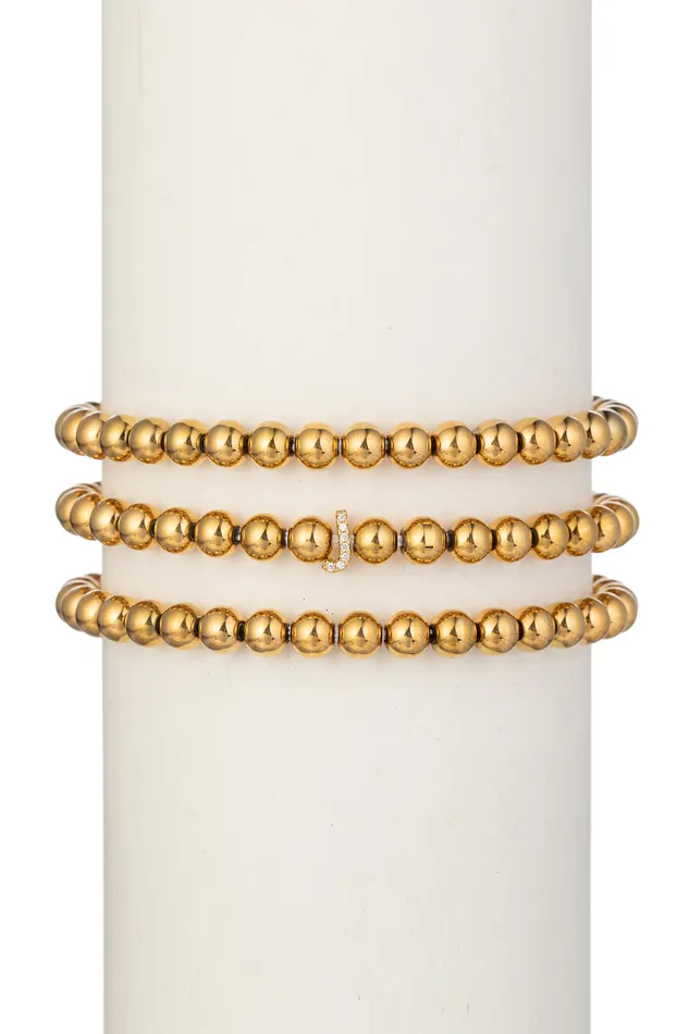 Initial Bracelet Set Eye Candy LA Bracelets