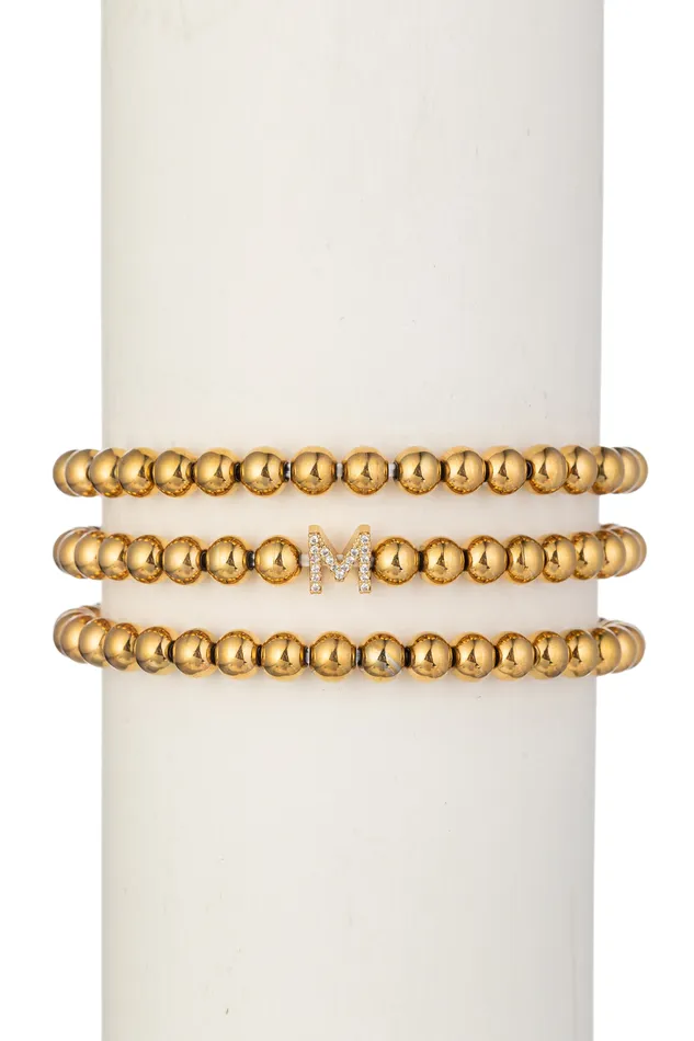 Initial Bracelet Set Eye Candy LA Bracelets