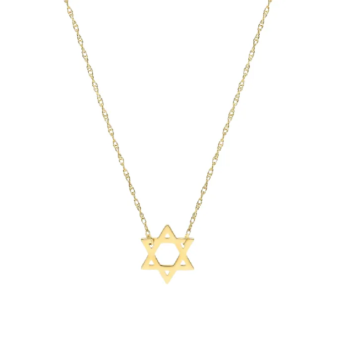 Izakov Diamonds Fine Jewelry Necklaces 14K Gold Petite Star Of David Necklace Izakov Diamonds Fine Jewelry Necklaces 14K Gold Petite Star Of David Necklace