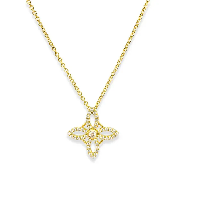 JACK KELEGE CO Necklaces Gatana Flower Pendant Necklace