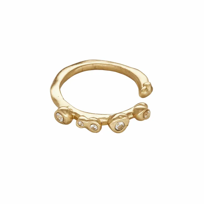 Julie Cohn Design Rings DELTA BRONZE CUBIC ZIRCONIA ADJUSTABLE RING