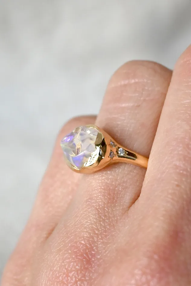 Kimberlin Brown Rings Sirius Opal and Diamond Ring
