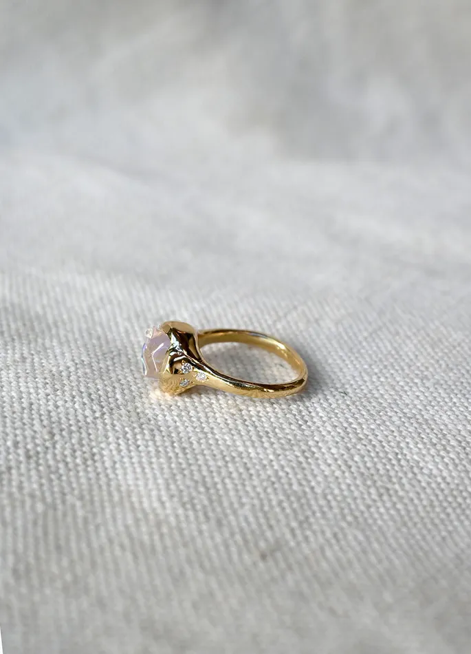 Kimberlin Brown Rings Sirius Opal and Diamond Ring