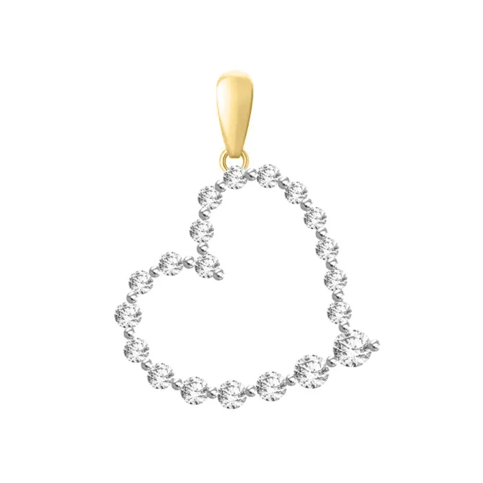 LADIES PENDANT WITH CHAIN 050CT ROUND DIAMOND 14K YELLOW GOLD SI QUALITY AV Necklaces LADIES PENDANT WITH CHAIN 050CT ROUND DIAMOND 14K YELLOW GOLD SI QUALITY AV Necklaces