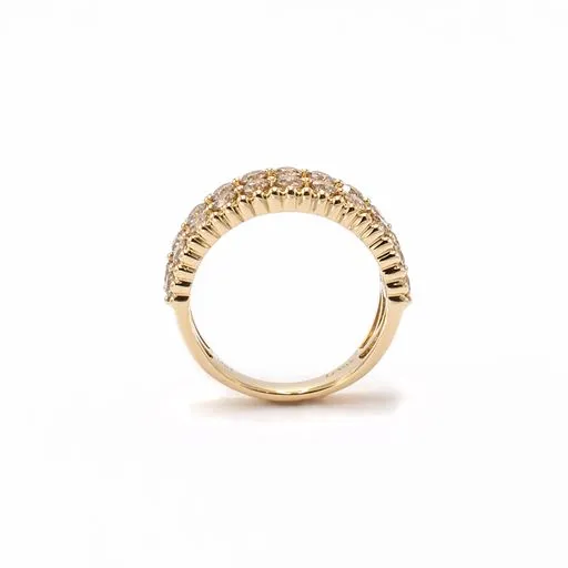 LeVian Rings LeVian Honey Gold 1 13 ctw Double Row Diamond Ring