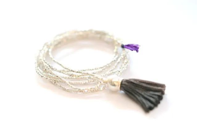 Long Silver tassel necklace Vivien Frank Necklaces