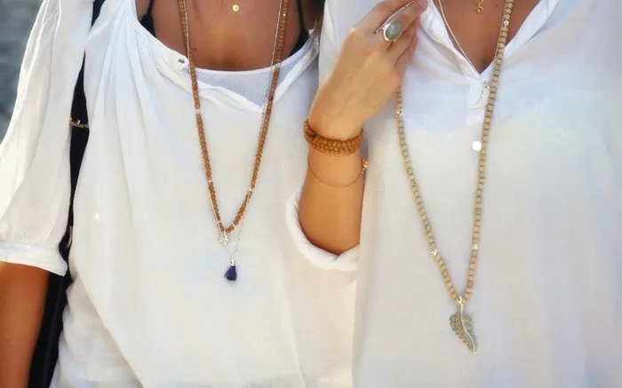 Long Silver tassel necklace Vivien Frank Necklaces