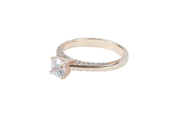 Luminar Rings Luminar 23 ctw Accented Solitaire Diamond Engagement Ring