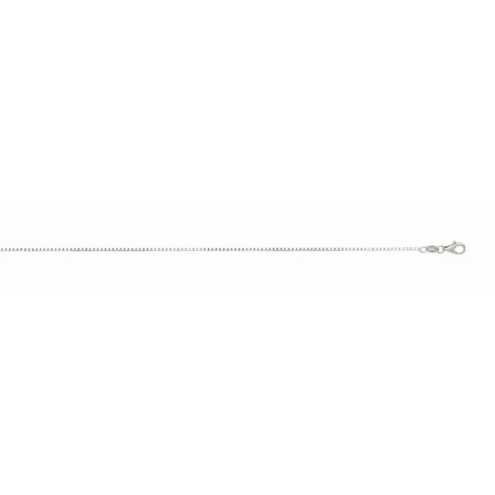 Metal Marketplace Rings Sterling Silver Rhodium Plating 11mm 18 Box Chain