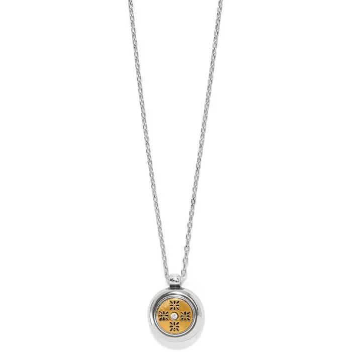 Mosaic Round Two Tone Mini Necklace Brighton Necklaces