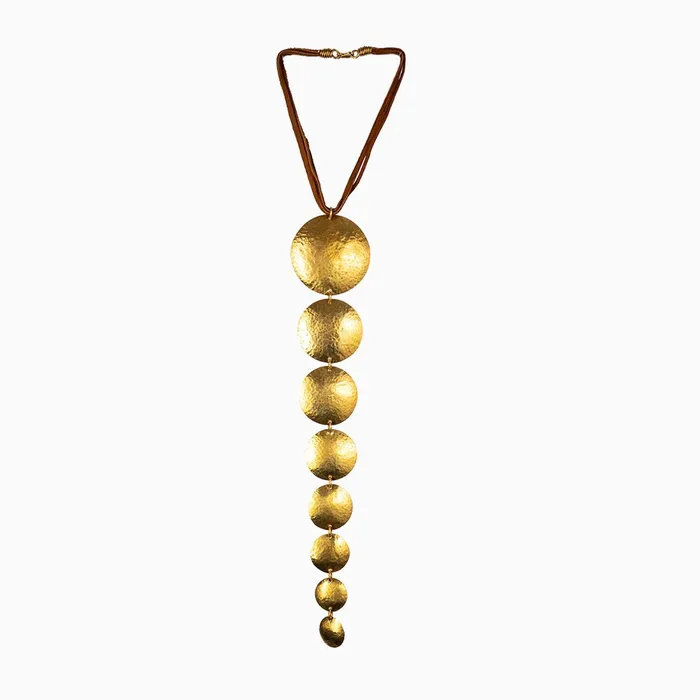 Mwassus Jewelry Necklaces Bold Brass African Necklace
