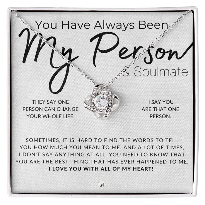 My Person Soulmate Thoughtful and Romantic Gift for Her Soulmate Necklace Christmas Valentines Birthday or Anniversary Gifts ShineOn Fulfillment Necklaces My Person Soulmate Thoughtful and Romantic Gift for Her Soulmate Necklace Christmas Valentines Birthday or Anniversary Gifts ShineOn Fulfillment Necklaces