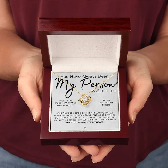 My Person Soulmate Thoughtful and Romantic Gift for Her Soulmate Necklace Christmas Valentines Birthday or Anniversary Gifts ShineOn Fulfillment Necklaces