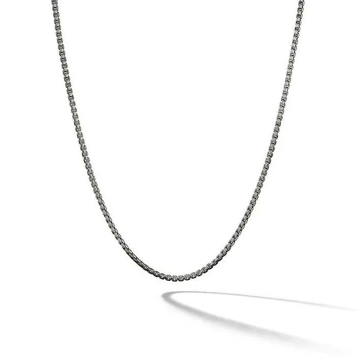 Necklaces DAVID YURMAN INC David Yurman 22 Box Chain Necklace in Sterling Silver 17mm Necklaces DAVID YURMAN INC David Yurman 22 Box Chain Necklace in Sterling Silver 17mm