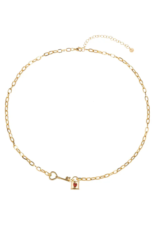 Necklaces Eye Candy LA Ivanna 18K Gold Plated Cubic Zirconia Pendant Necklace