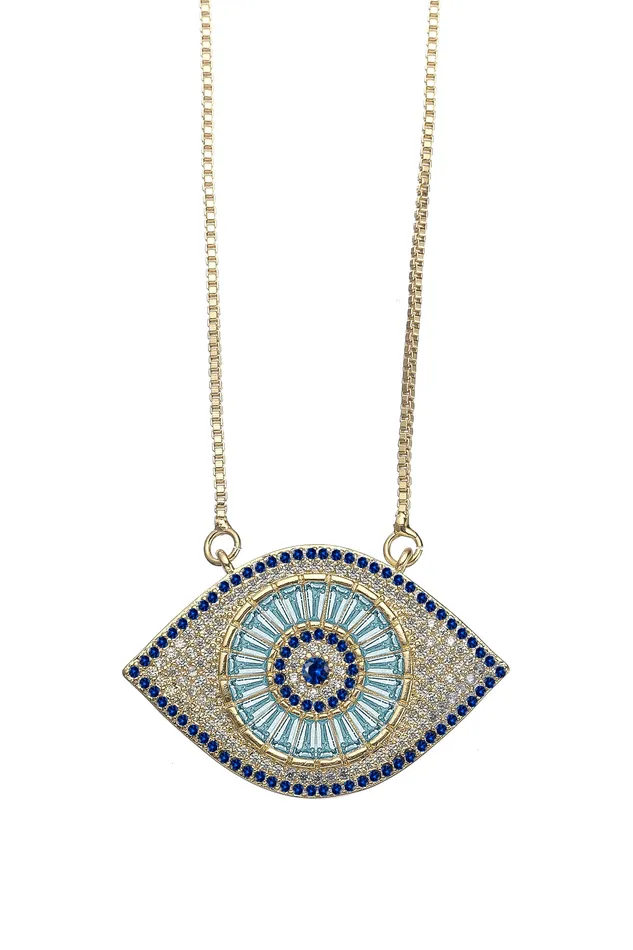Necklaces Eye Candy LA Shiko Sterling Silver Necklace White