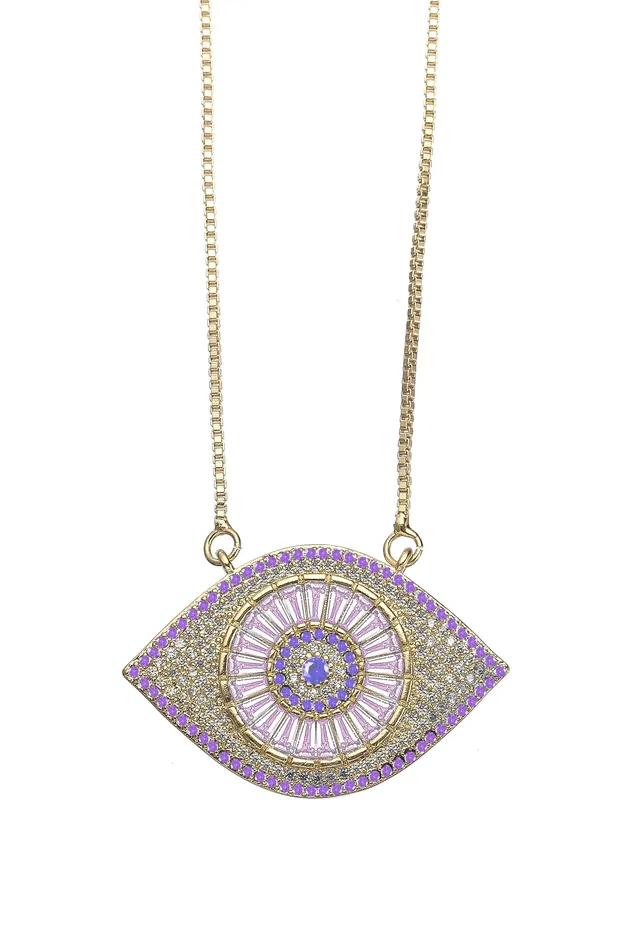 Necklaces Eye Candy LA Shiko Sterling Silver Necklace White