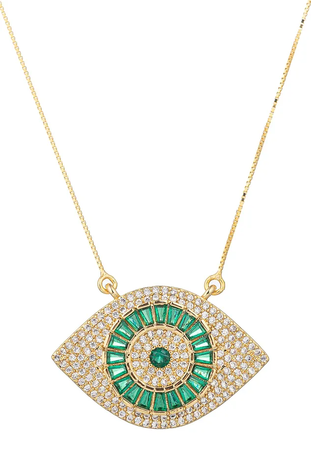 Necklaces Eye Candy LA Shiko Sterling Silver Necklace White