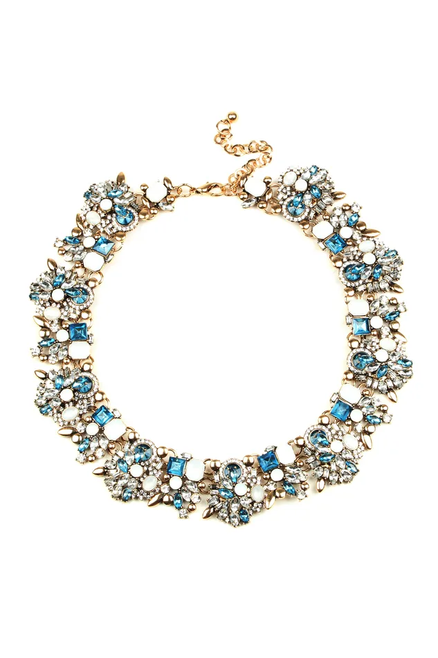 Necklaces Eye Candy LA Sloane Collar Necklace Green Necklaces Eye Candy LA Sloane Collar Necklace Green