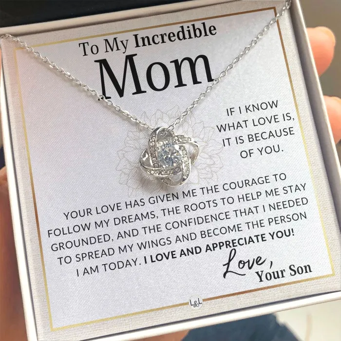 Necklaces Gift for Mom From Son Your Love Has Given Me ShineOn Fulfillment