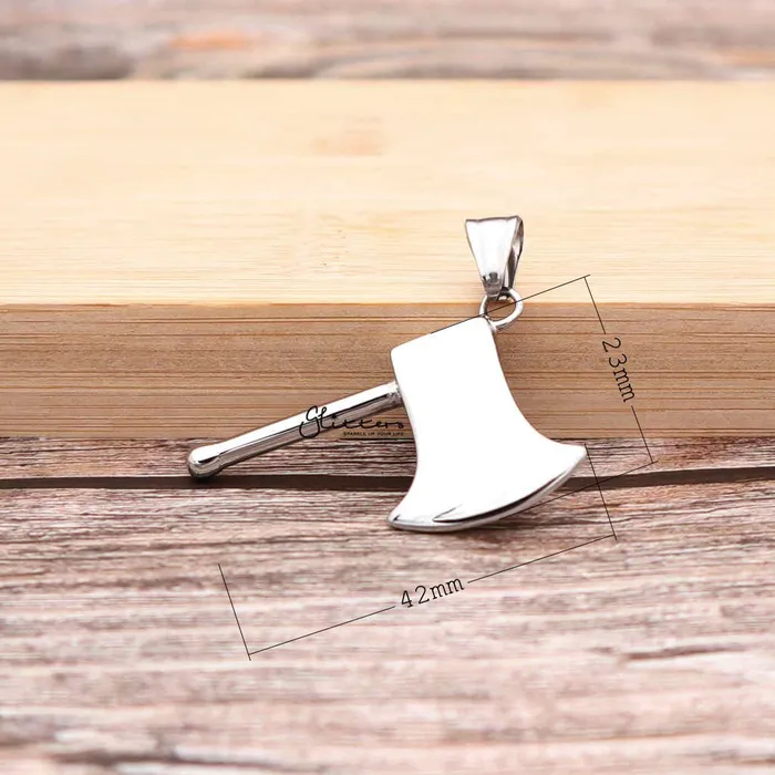 Necklaces Glitters Stainless Steel Ax Pendant