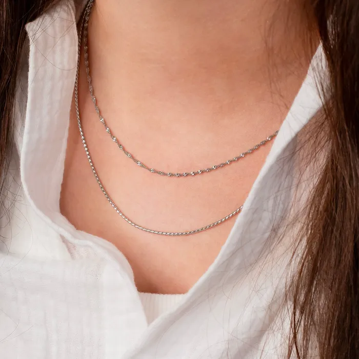 Necklaces Grayling Waterproof Sofia Fluid Link Snake Chain Necklace