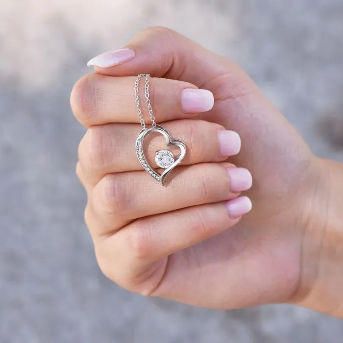 Necklaces Heartfelt Gift For Girlfriend Open Heart Pendant Necklace Sentimental and Romantic Christmas Valentines Day Birthday or Anniversary Present ShineOn Fulfillment
