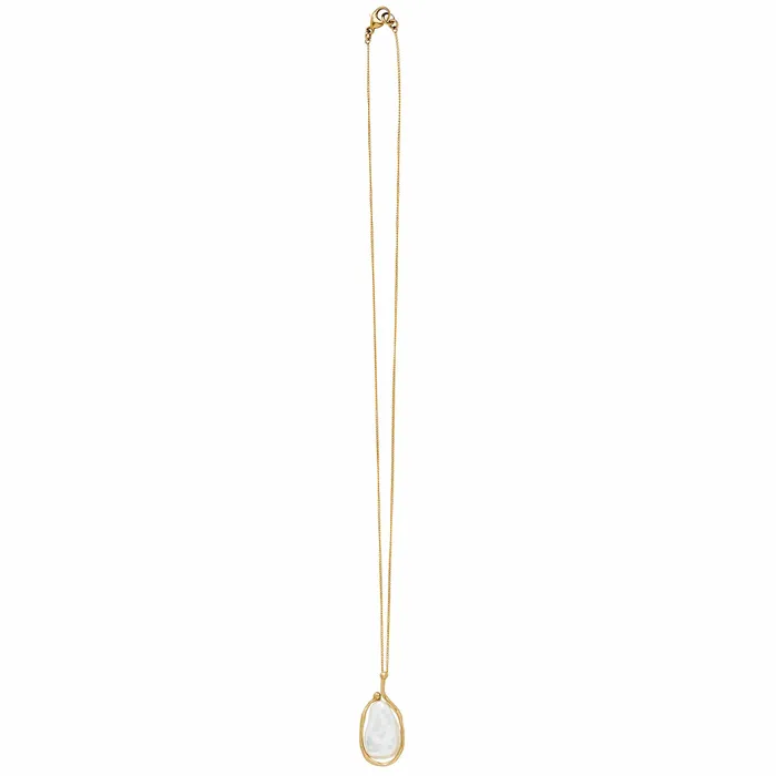 Necklaces Julie Cohn Design SATURN PEARL BRONZE PENDANT NECKLACE