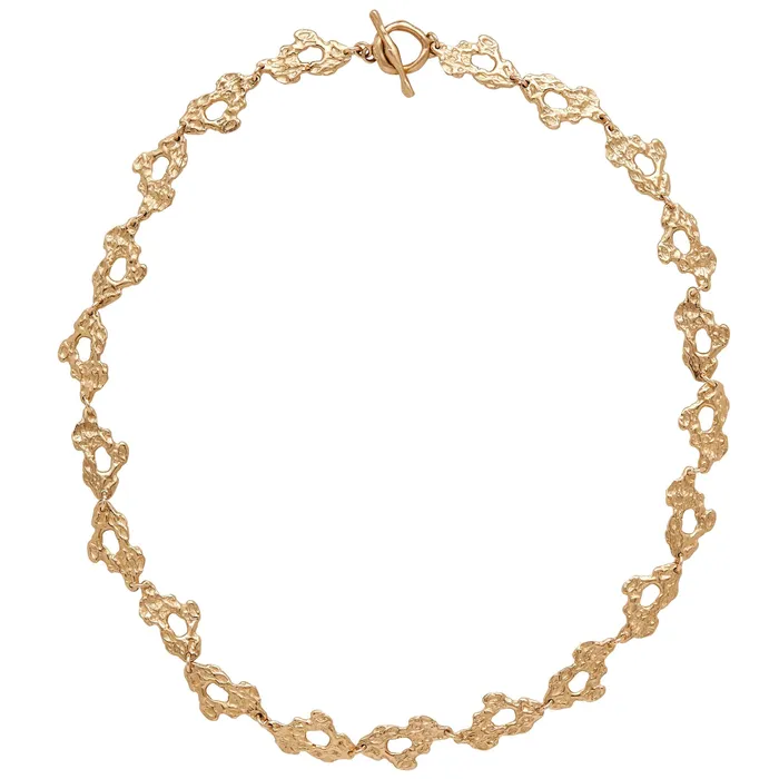 Necklaces PETITE REEF BRONZE LINK NECKLACE Julie Cohn Design